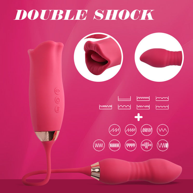 Red Lips Vibrator Tongue Sucking Female Masturbator – product view 3