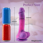 Powerful Sucker Dildo Simulated Double-Layer Hardness 8.26 Inch – product view 6