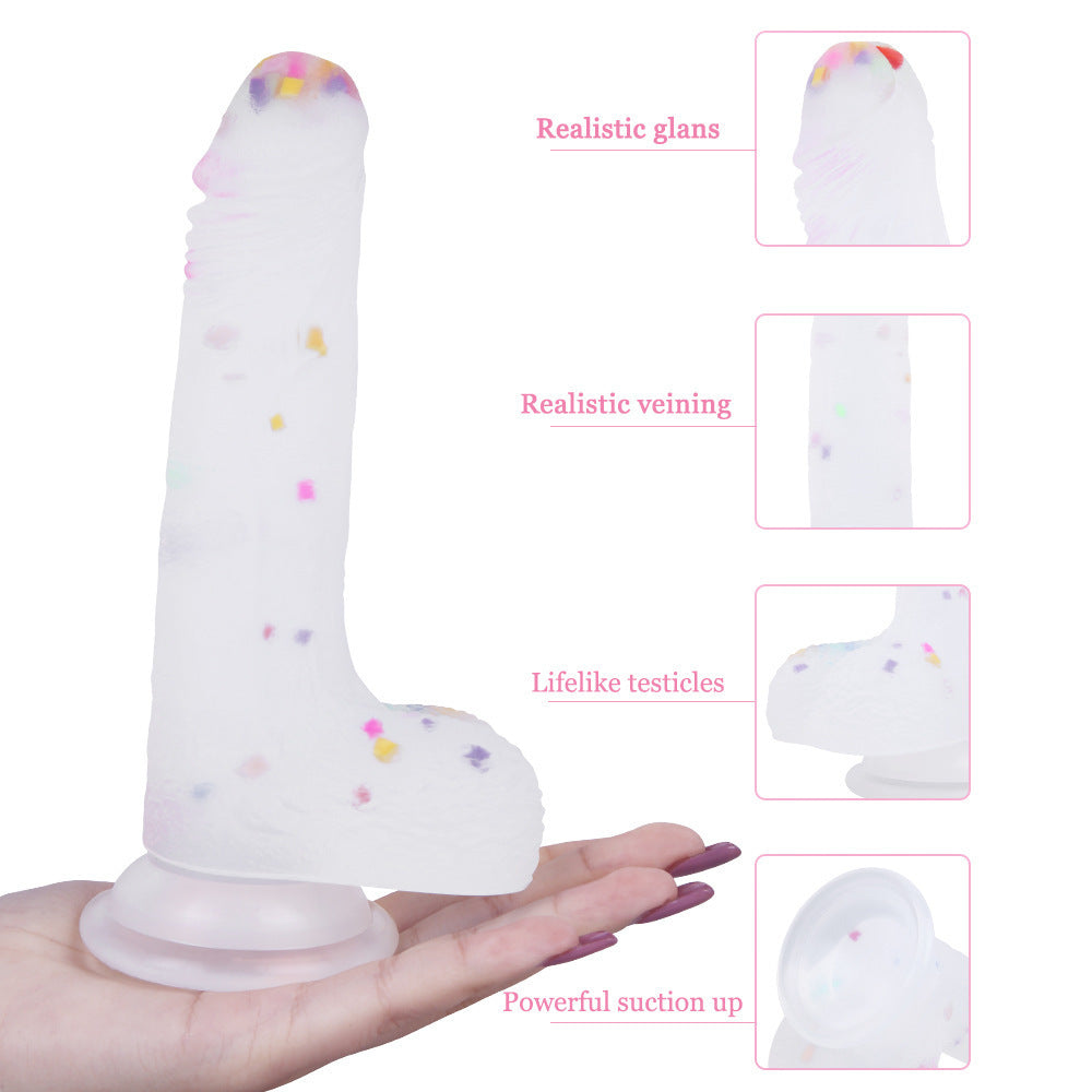 Jelly Color Silicone Dildo – product view 4
