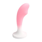 Gradient Pink Silicone Realistic Dildo Anal Plug