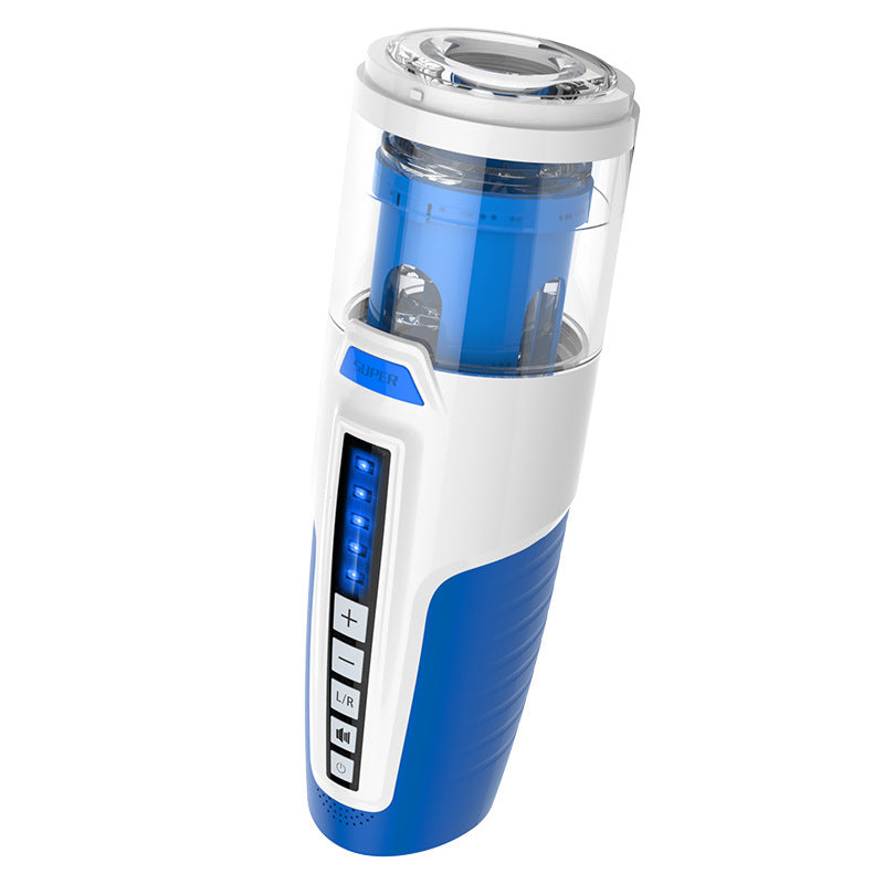 Leten 6 Scenes 5-Speeds & Frequency Rotating Telescopic Male Stroker – product view 2