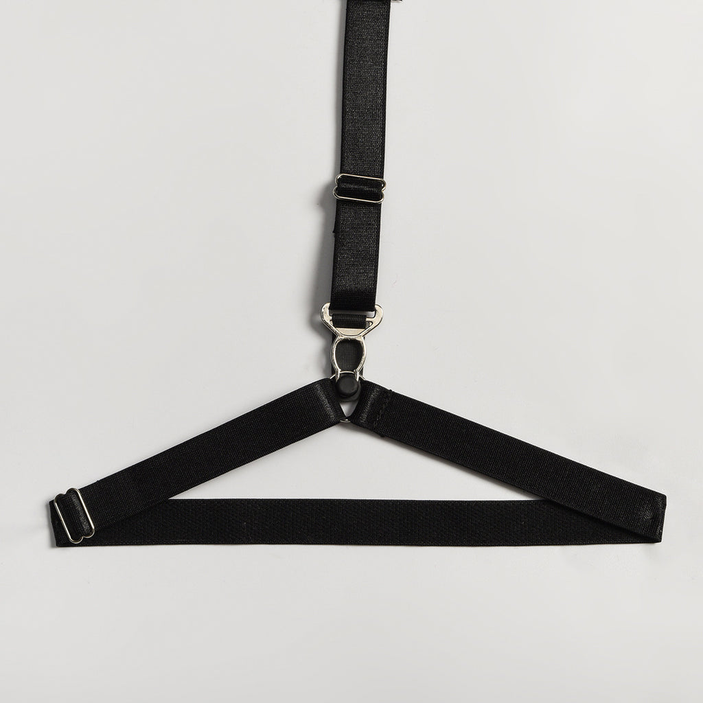 Fun Suit Midnight Charm Pu Tape Splicing With Neck Hanging – product view 9