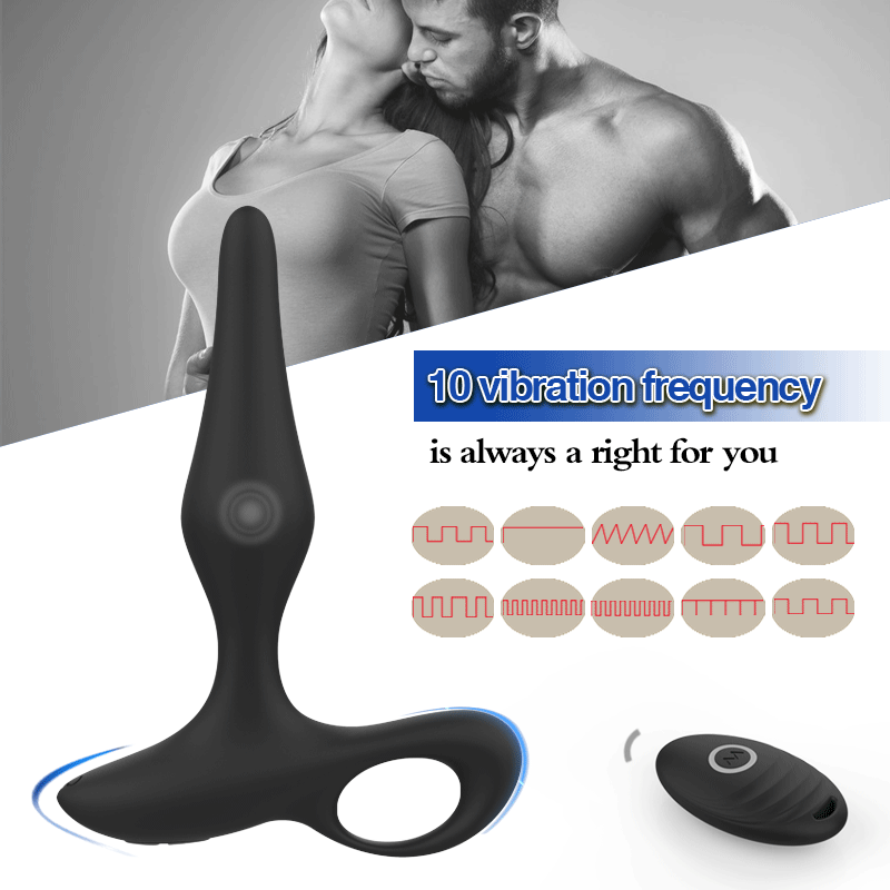 10 Modes Strong Shock Wireless Remote Control Anal Plug – product view 3