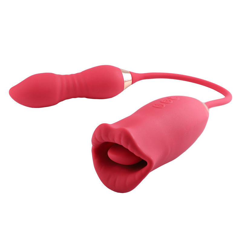 Red Lips Vibrator Tongue Sucking Female Masturbator – product view 6