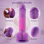 Powerful Sucker Dildo Simulated Double-Layer Hardness 8.26 Inch – product view 4