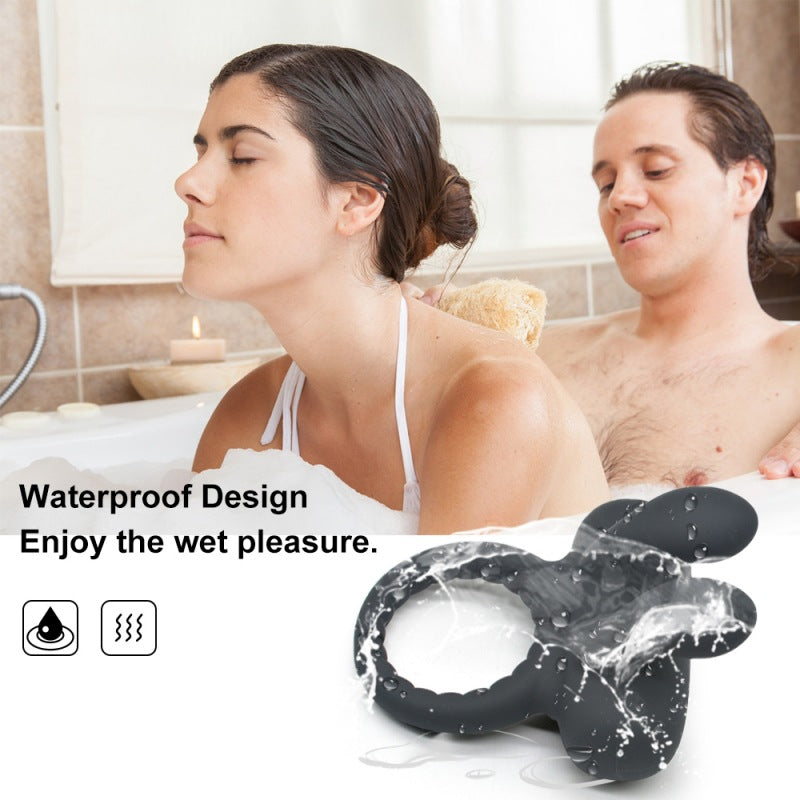Vibrating Cock Ring with Bunny Ears – product view 5