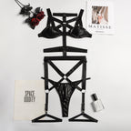 Fun Suit Midnight Charm Pu Tape Splicing With Neck Hanging – product view 5