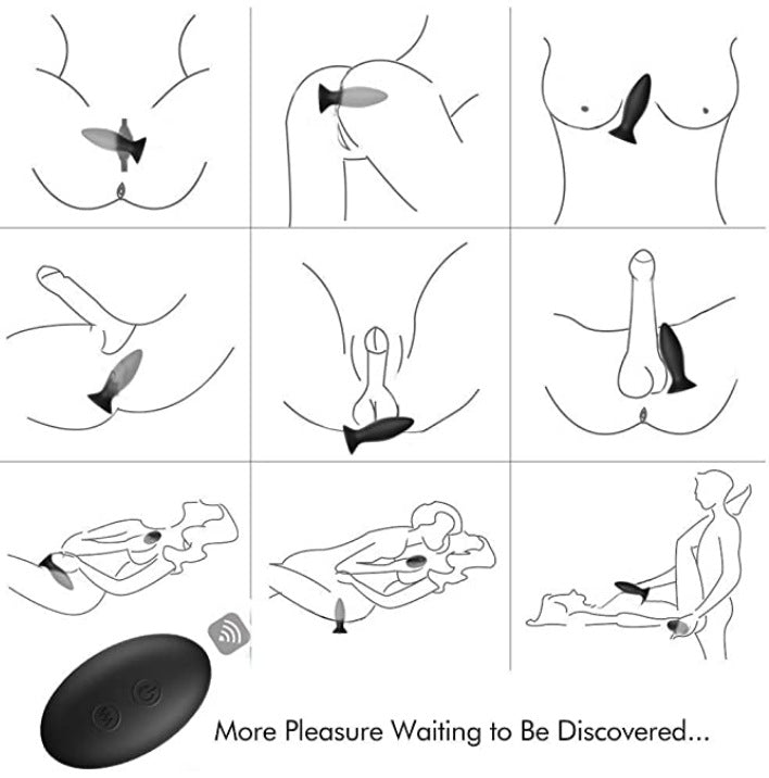9 Vibrations Butt Plug Vibrator – product view 2