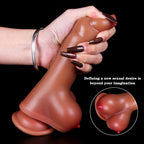 7.68 Inch Dildo Soft Manual Dildo With Double Breasts – product view 8