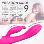 Rabbit Vibrating Dildos Female Heated Automatic Masturbator – product view 8