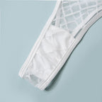 Sexy Erotic Lingerie Plaid Brief Sets Lace Bra And Panty – product view 20