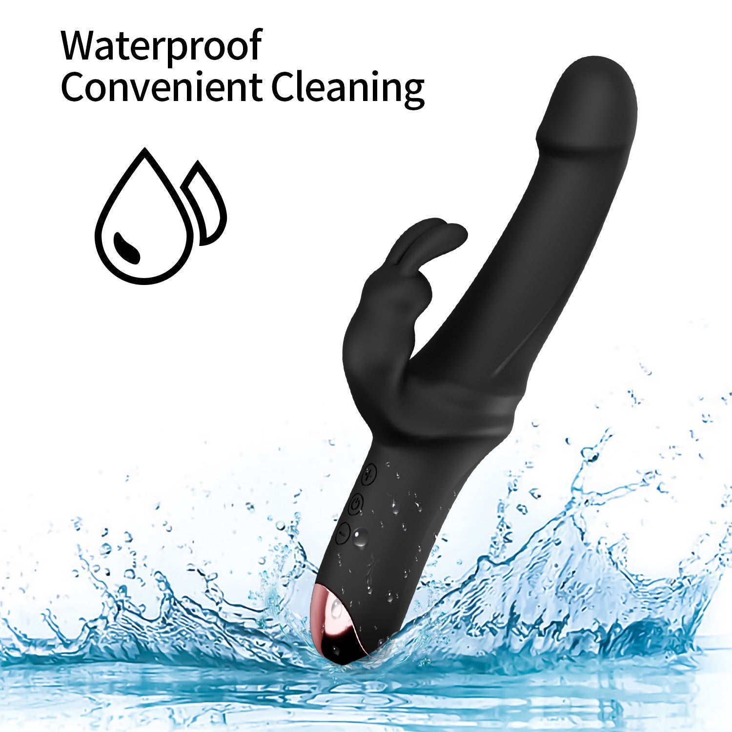 10 Modes Rabbit Vibrating Dildo Slapping Vibration – product view 7
