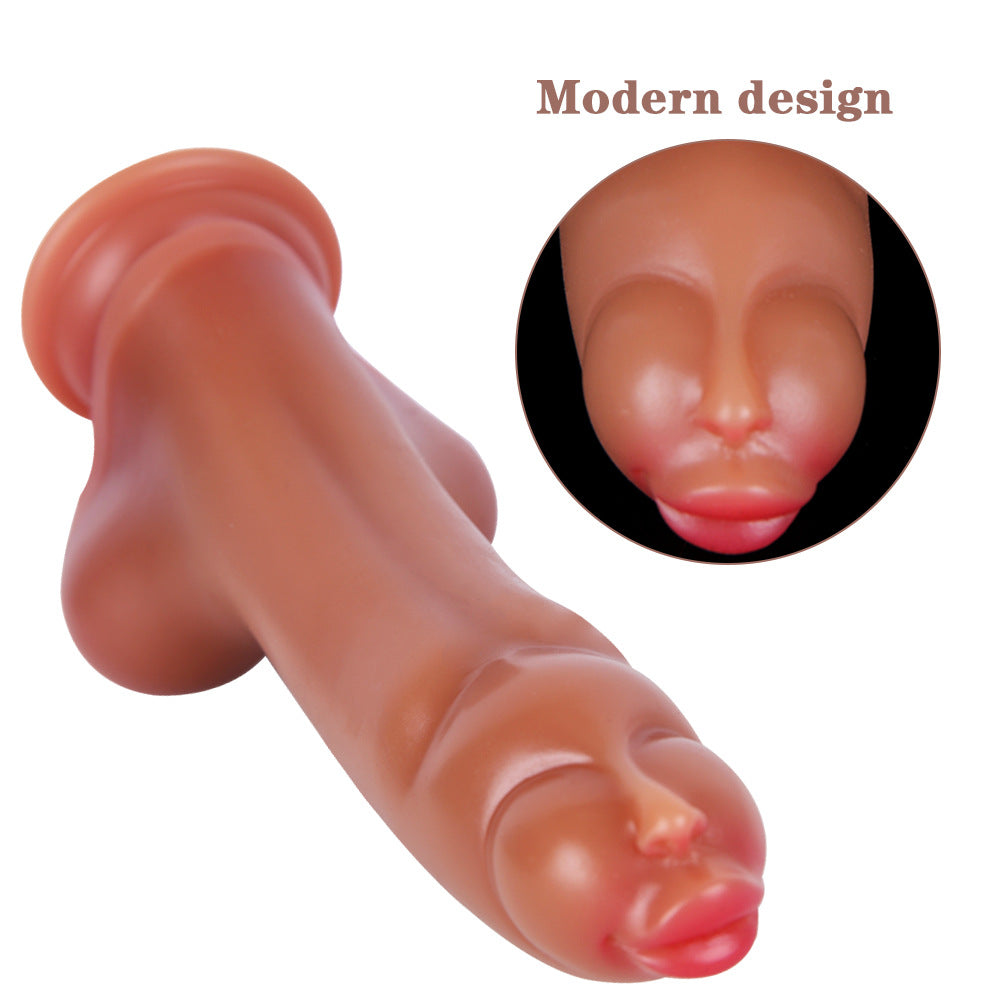 7.68 Inch Dildo Soft Manual Dildo With Double Breasts – product view 2