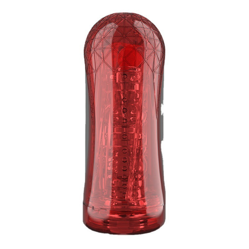 Red Eagle 10 Vibrations Air Pressure Sucking Electric Male Stroker Transparent Soft for Penis Stimulation – product view 17