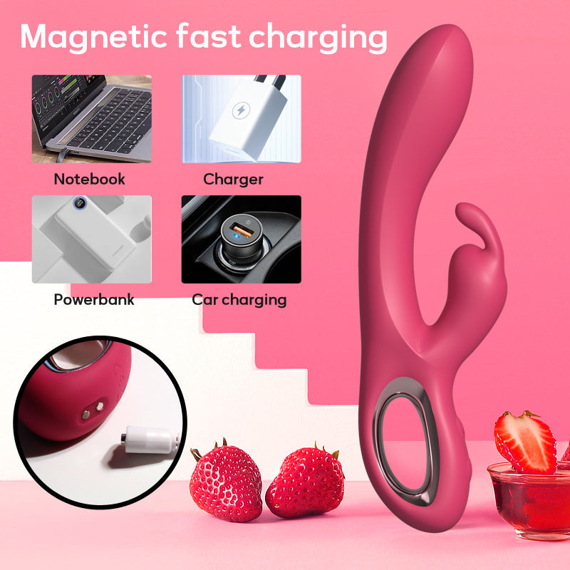 Rose Rabbit Silicone Vibrator - Stunning Clit Stimulation – product view 8