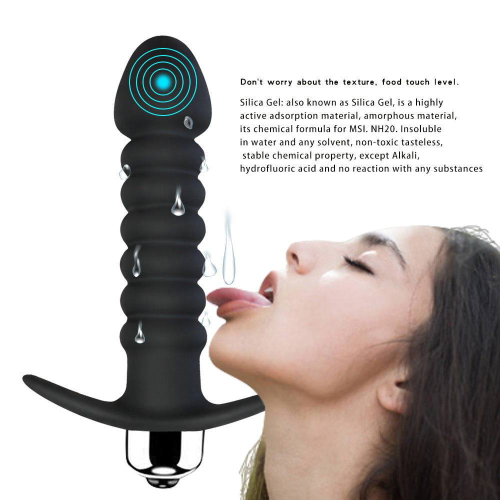 10-frequency Thread Vibrating Anal Plug Masturbator – product view 3