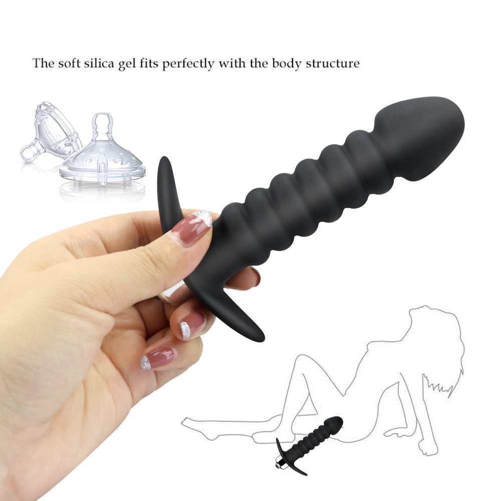 10-frequency Thread Vibrating Anal Plug Masturbator – product view 2