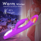 Rabbit Vibrating Dildos Female Heated Automatic Masturbator – product view 2