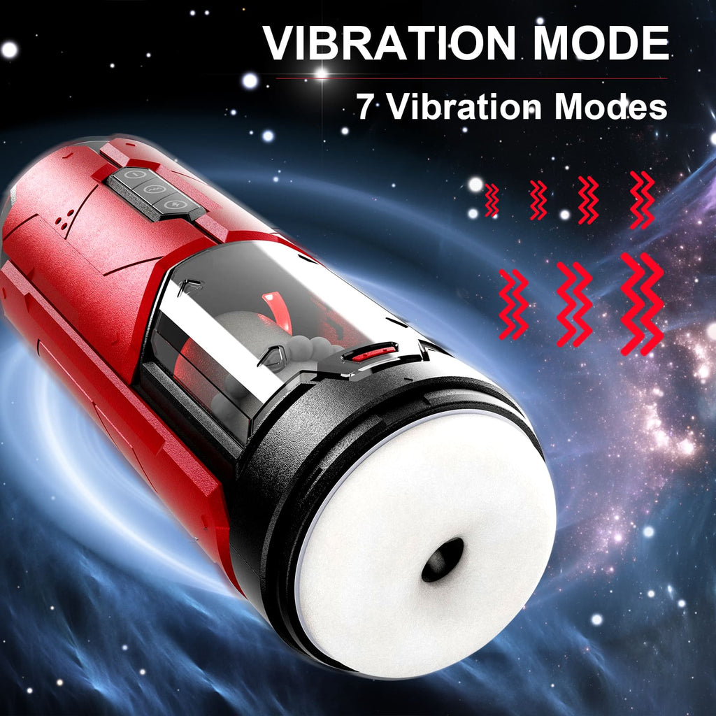 【One-Click Climax】Automatic Male Stroker with Ring with 7 Thrusting & Vibration Modes for Stimulation Electric Pocket Pussy Male Stroker Toy, Adult Male Sex Toys for Men – product view 10