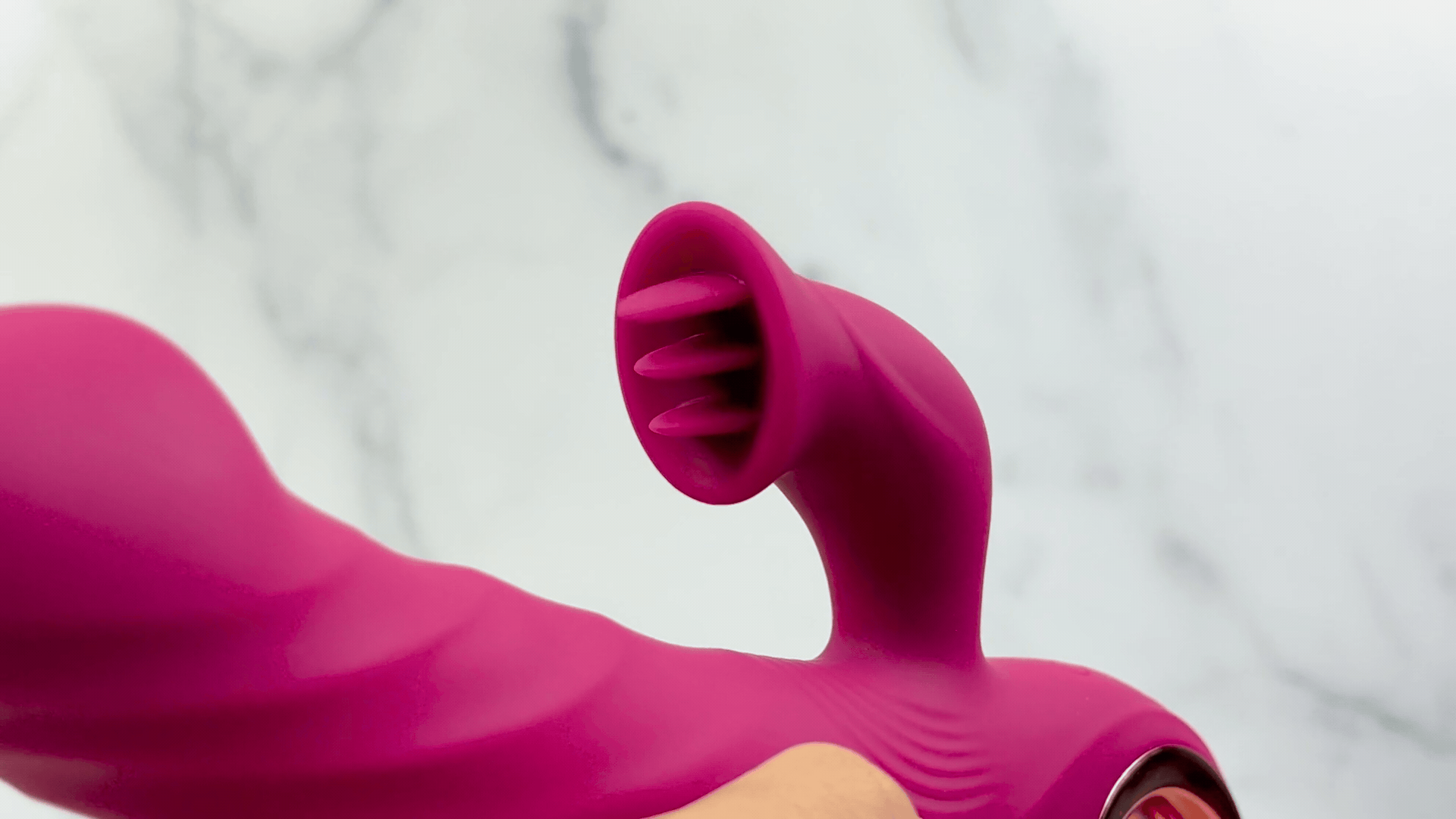 Revel Rabbit fluttering tongue close-up GIF | AnneToys
