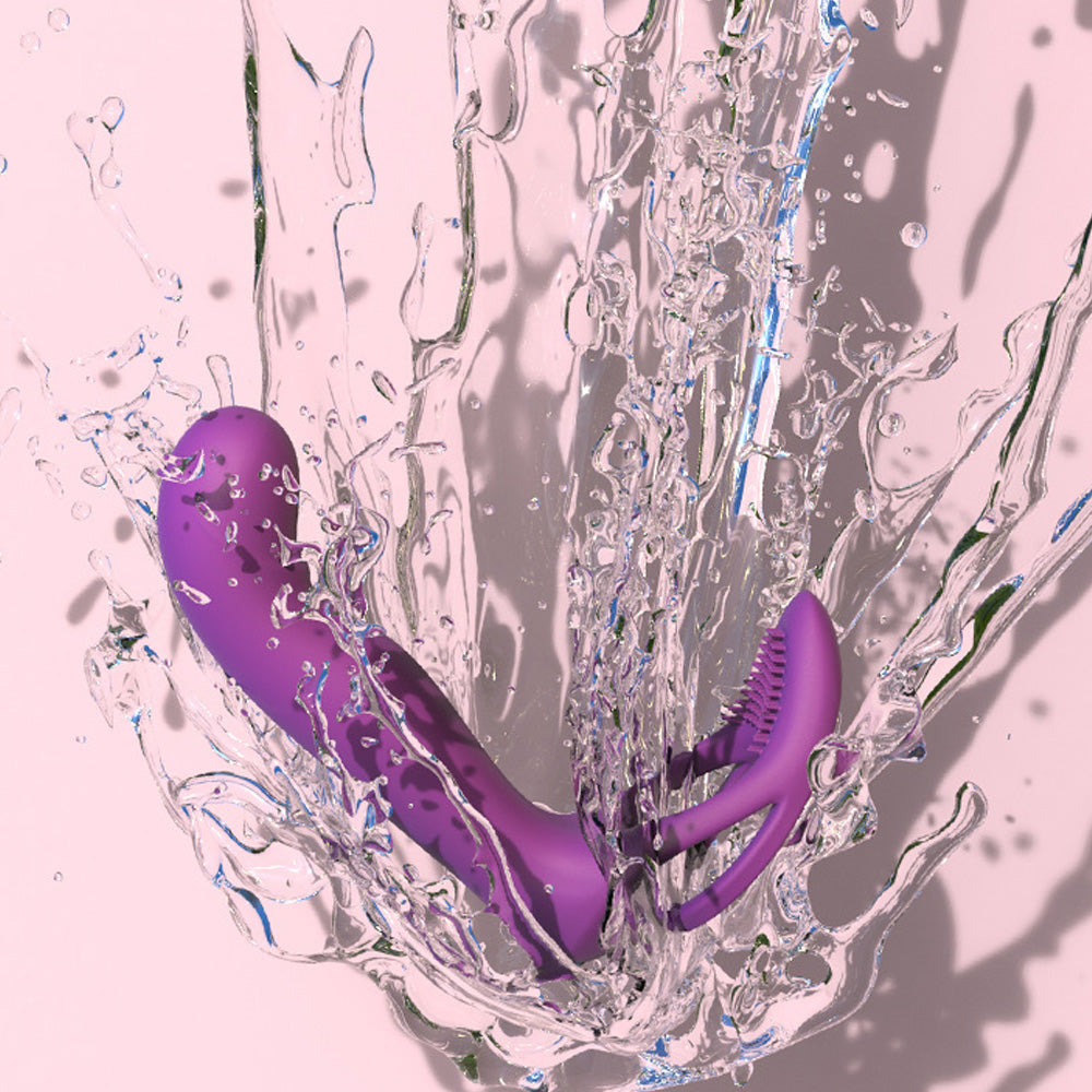 9 Frequency Silicone Vibrating Dildos with Vibrating Penis Ring – product view 3