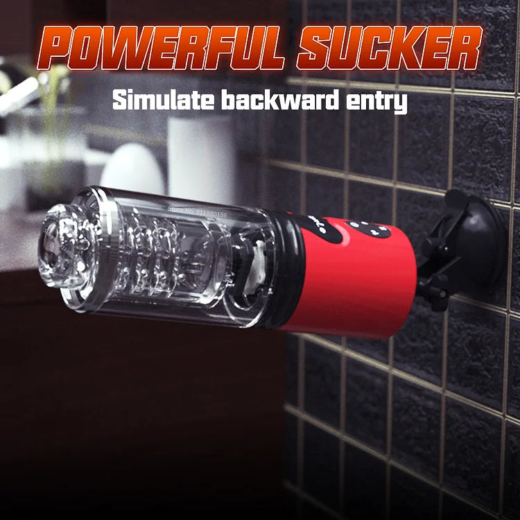 WaveRiderX Intelligent Multi-frequency Telescopic Rotation Sucking & Moaning Automatic Male Stroker with Suction Base – product view 5