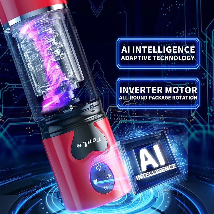WaveRiderX Intelligent Multi-frequency Telescopic Rotation Sucking & Moaning Automatic Male Stroker with Suction Base – product view 2
