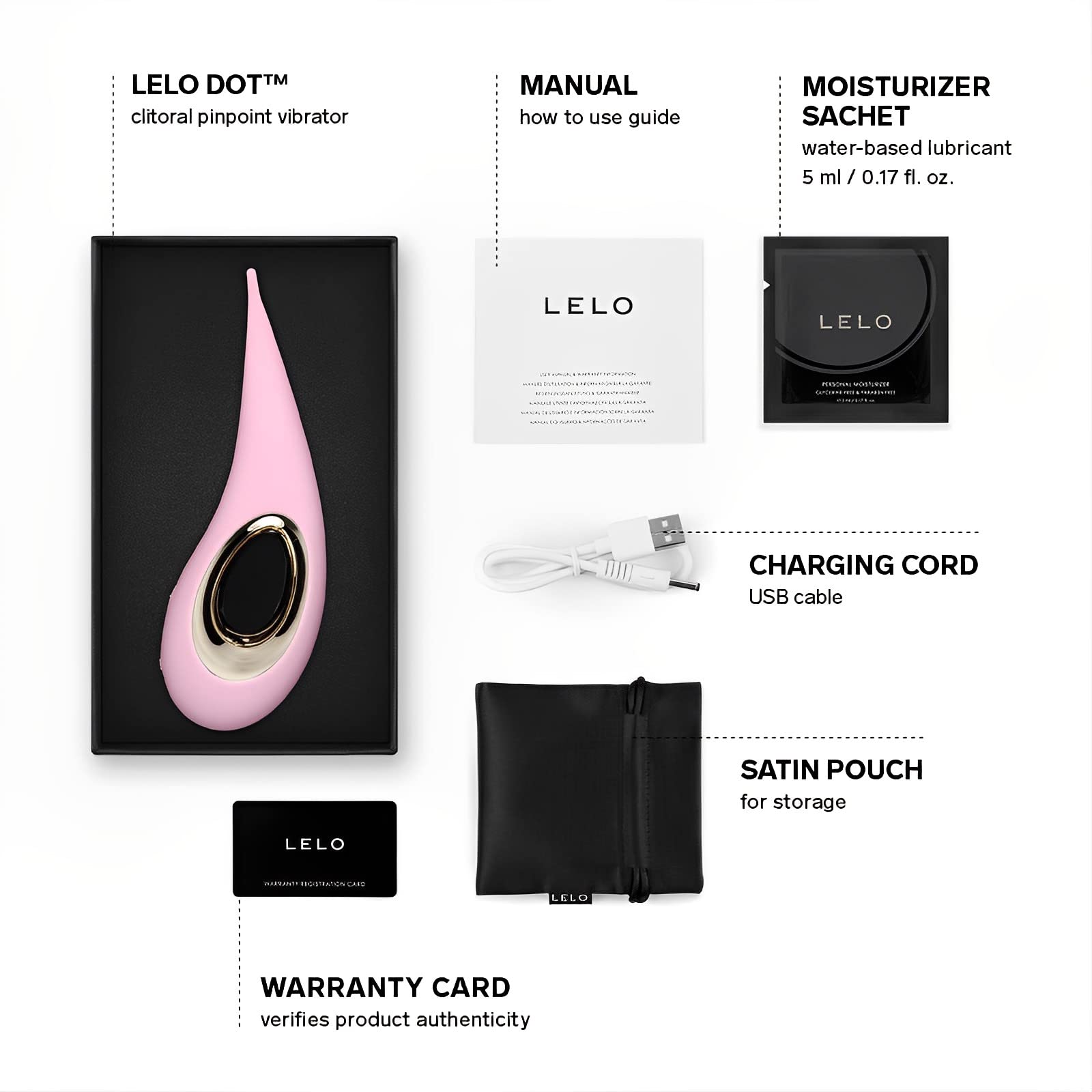 LELO DOT Elliptical Clitoral Stimulator in Lilac – product view 10