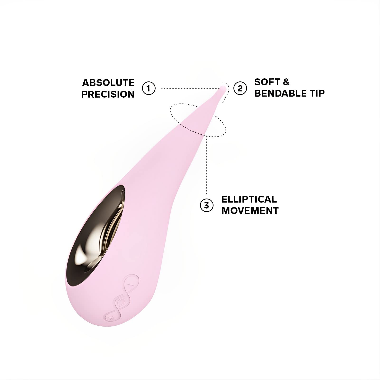 LELO DOT Elliptical Clitoral Stimulator in Lilac – product view 9