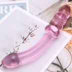 Purple & Pink & Transparent Crystal Glass Dildo G-spot Massager – product view 8