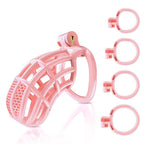 Male Chastity Device Cock - Adult Sex Toy For Male Penis Exercise With 4 Size Rings Invisible Lock And Key – product view 2