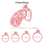 Male Chastity Device Cock - Adult Sex Toy For Male Penis Exercise With 4 Size Rings Invisible Lock And Key – product view 7