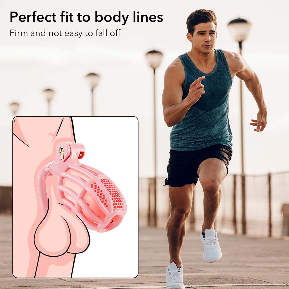 Male Chastity Device Cock - Adult Sex Toy For Male Penis Exercise With 4 Size Rings Invisible Lock And Key – product view 5