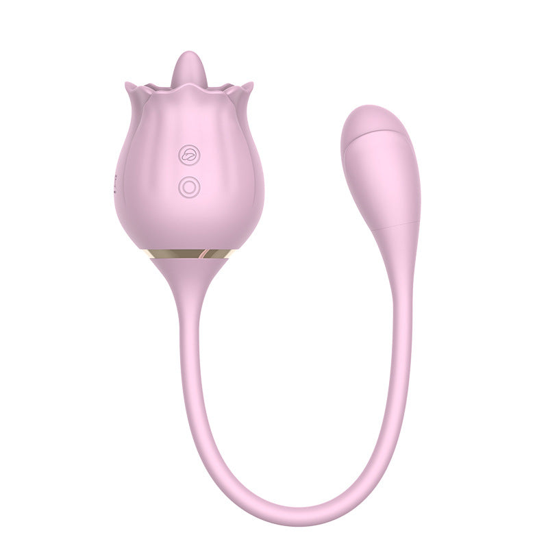 Rose Vibrator - 9 Vibration Tongue Vibrator with Vibrating Egg – product view 4