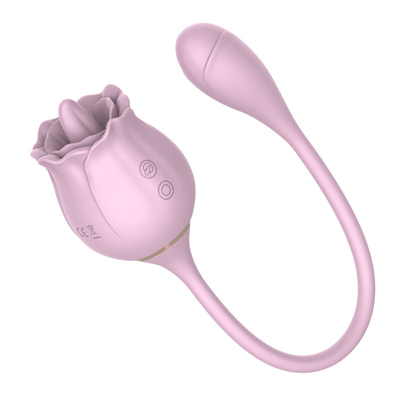Rose Vibrator - 9 Vibration Tongue Vibrator with Vibrating Egg – product view 6