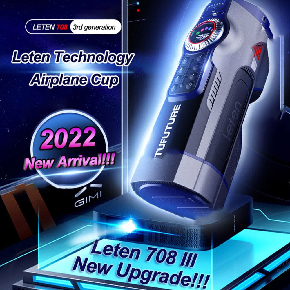 Leten Future Pro 708 3RD Generations Bluetooth Control 10 Modes Heating LED Screen Male Stroker – product view 13