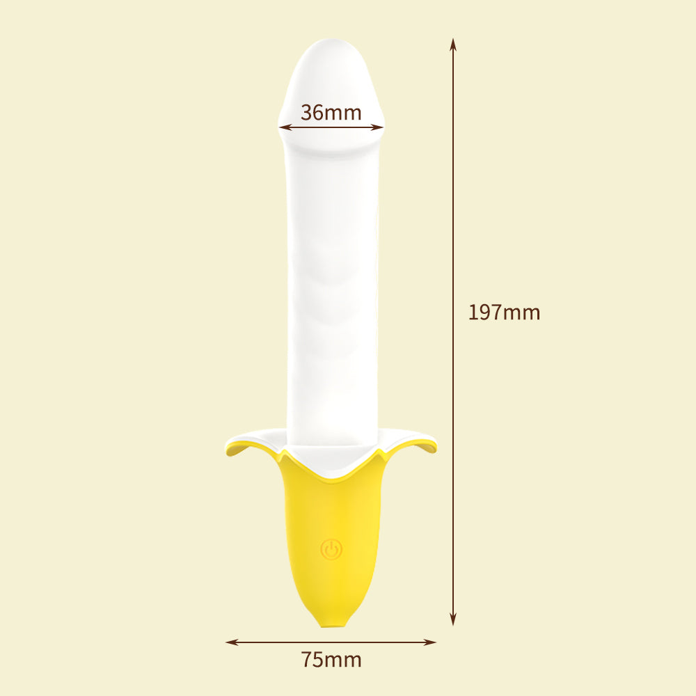 Silicone Banana Dildo Automatic Retractable Masturbator – product view 7