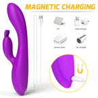 Rabbit Vibrating Dildos Female Heated Automatic Masturbator – product view 3
