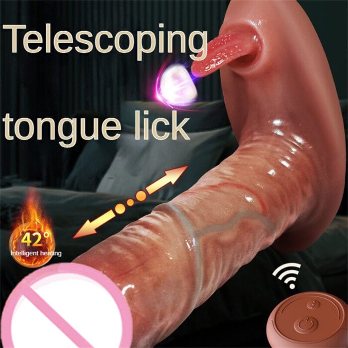 5.11 in Thrusting Dildo Vibrator Realistic Wearable Clit G-Spot Massager