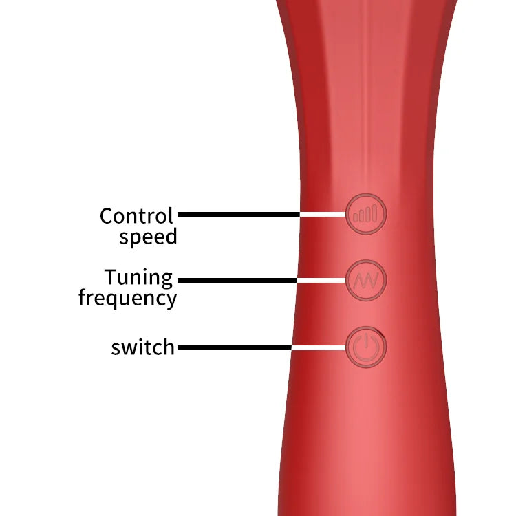 20 Frequency Vibration Mode Rose Vibrators Magic Wand Rechargeable – product view 6
