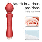 20 Frequency Vibration Mode Rose Vibrators Magic Wand Rechargeable – product view 2