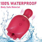 2 in 1 Rose Sex Toy for Women Clit Tongue Licking Rose Vibrator – product view 12