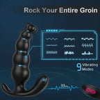 Silicone Thrusting Butt Plug Remote Vibrating Prostate Dildo – product view 3