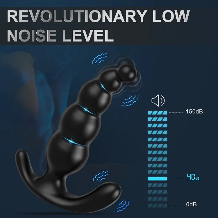 Silicone Thrusting Butt Plug Remote Vibrating Prostate Dildo – product view 7