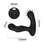 Remote Control Dual Vibrating Heated Tongue Licking Clitoris Stimulator Anal Plug – product view 9