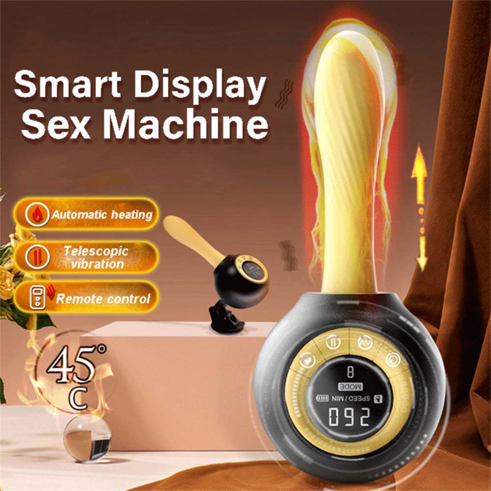 Wireless Remote Control Heated Thrust Vibrator Auto Retractable Realistic Dildo – product view 4