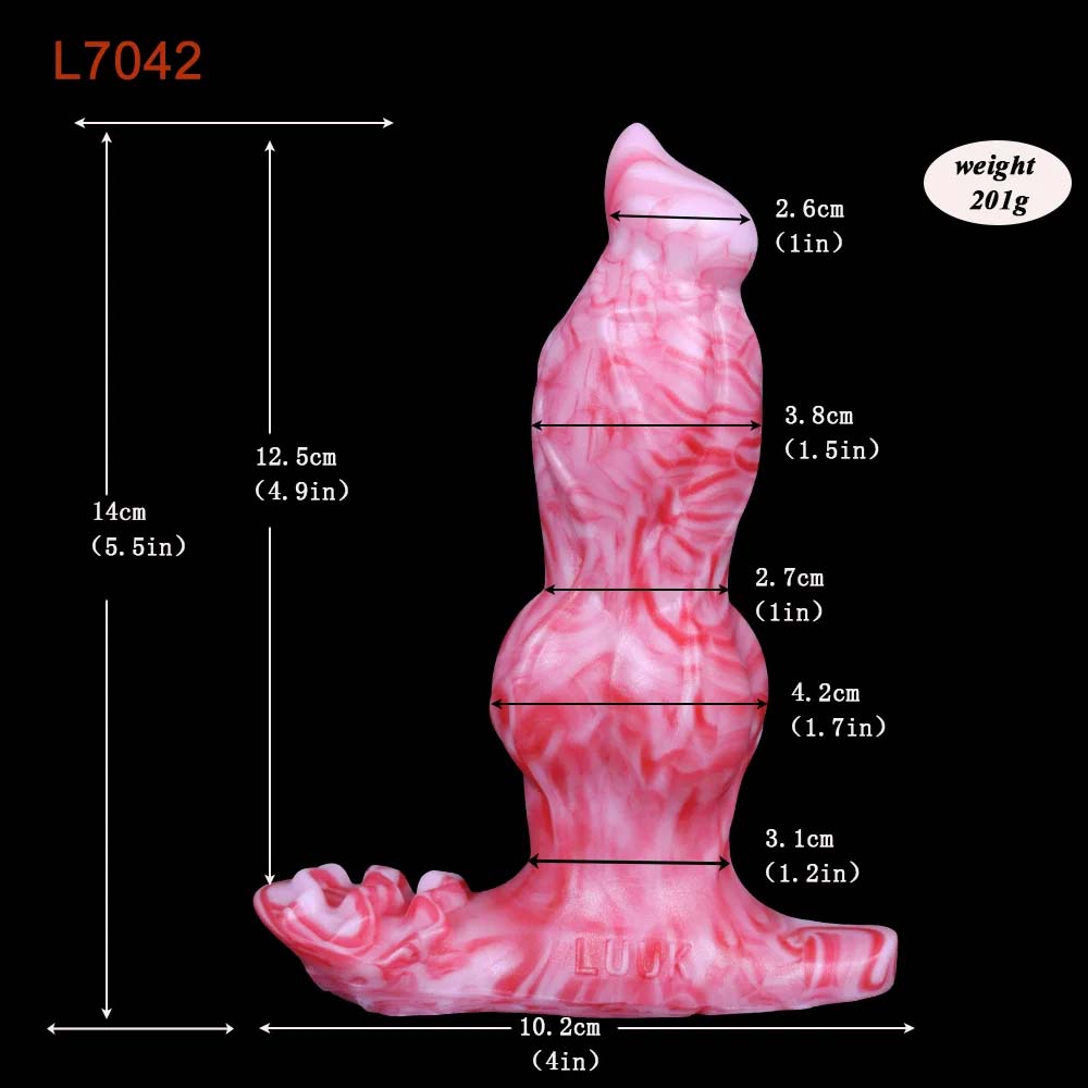 Wireless Remote Control Silicone Electric Anal Plug Dog Penis Fantasy Dildo – product view 3