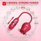 Rose Vibration Tongue Vibrator Egg Vibrator Thrusting Vibrator – product view 3