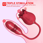 Rose Vibration Tongue Vibrator Egg Vibrator Thrusting Vibrator – product view 2