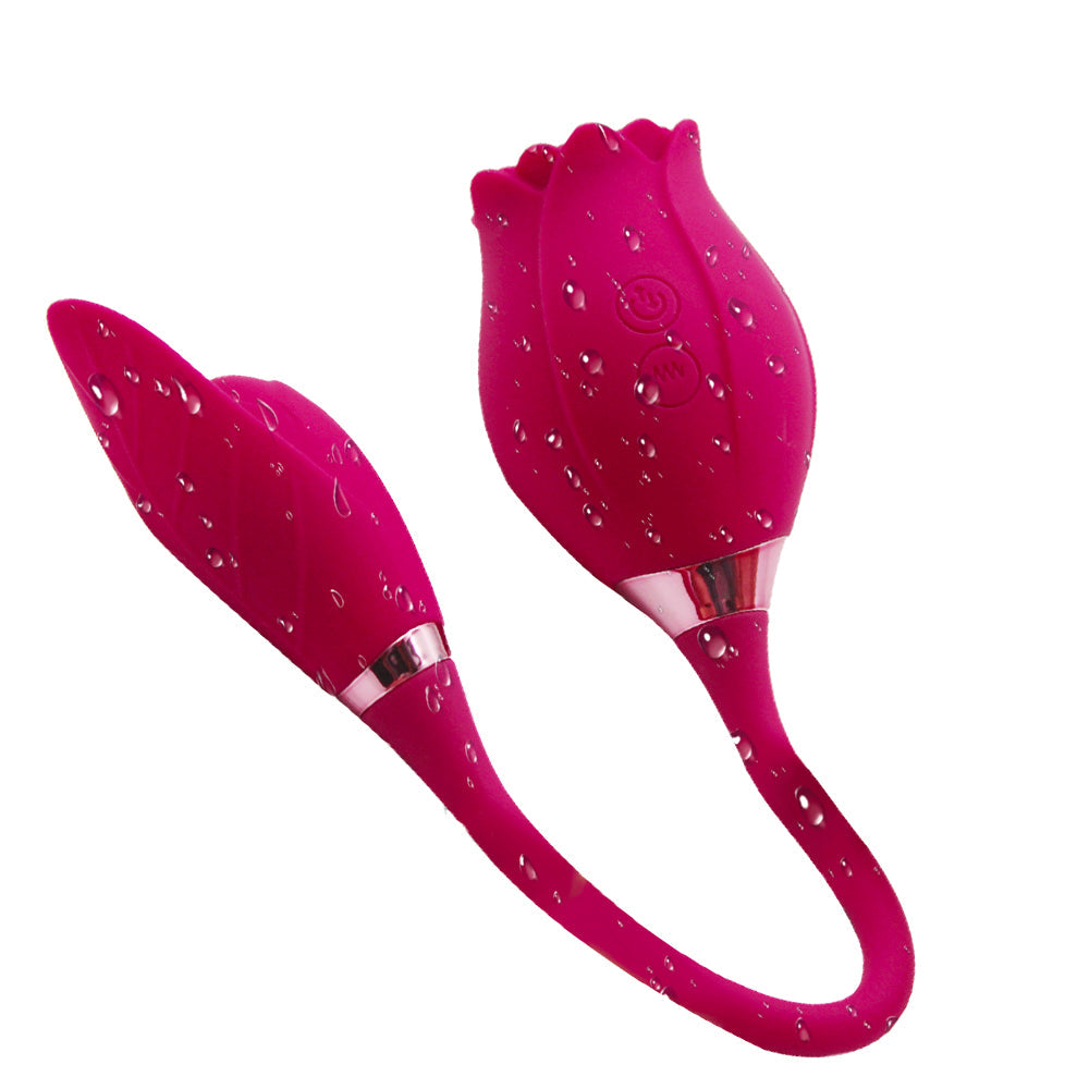 Rose Sucking Vibrator Toy For Women With Vibrating Egg – product view 6